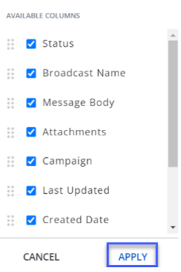Table Settings_Columns